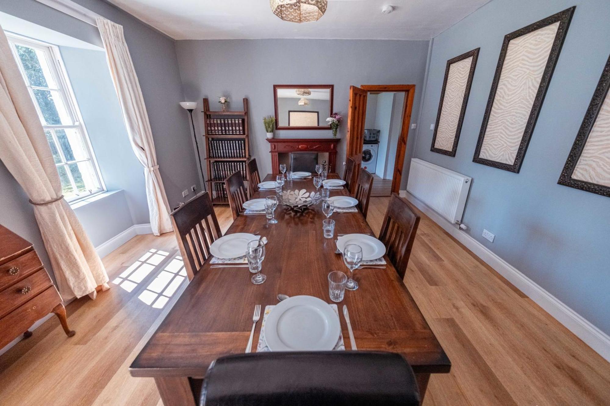 Large Country House With Garden, Outdoor Spa Area & Games Room With Hot Tub And Fire Pit Wigtown Exteriör bild