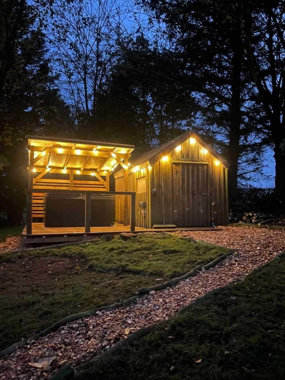 Large Country House With Garden, Outdoor Spa Area & Games Room With Hot Tub And Fire Pit Wigtown Exteriör bild